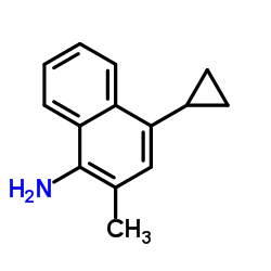 4-Cyclopropyl-2-methyl-1-naphthalenamine Structure
