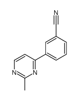 3-(2-methylpyrimidin-4-yl)benzonitrile Structure