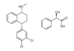 (1R,4R)-sertraline*(R)-mandelic acid Structure