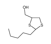 [(2R,4S)-2-pentyl-1,3-dithiolan-4-yl]methanol结构式