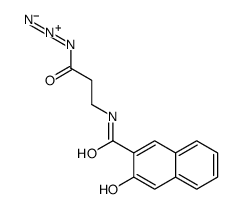 3-[(3-hydroxynaphthalene-2-carbonyl)amino]propanoyl azide结构式