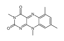 3,6,8,10-tetramethylbenzo[g]pteridine-2,4-dione Structure