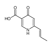 4-Oxo-6-((E)-propenyl)-1,4-dihydro-pyridine-3-carboxylic acid Structure