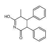 3-methyl-4,5-diphenylpiperidine-2,6-dione Structure