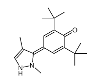 2,6-ditert-butyl-4-(2,4-dimethyl-1H-pyrazol-3-ylidene)cyclohexa-2,5-dien-1-one Structure