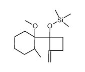 1-(t-2-methyl-r-methoxycyclohexyl)-2-methylene-1-(trimethylsiloxy)butane Structure