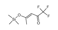 1,1,1-trifluoro-4-trimethylsilyloxi-3-penten-2-one结构式