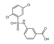 3-(2,5-二氯苯磺酰氨基)-苯甲酸结构式