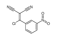 2-[chloro-(3-nitrophenyl)methylidene]propanedinitrile Structure