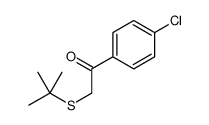 2-tert-butylsulfanyl-1-(4-chlorophenyl)ethanone结构式