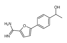 5-[4-(1-hydroxyethyl)phenyl]furan-2-carboximidamide Structure