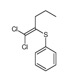 1,1-dichloropent-1-en-2-ylsulfanylbenzene Structure