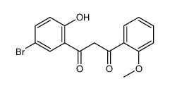 1-(5-bromo-2-hydroxyphenyl)-3-(2-methoxyphenyl)propane-1,3-dione Structure