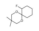 11-fluoro-3,3-dimethyl-1,5-dioxaspiro[5.5]undecane结构式