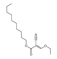 decyl (E)-2-cyano-3-ethoxyprop-2-enoate结构式