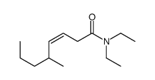 N,N-diethyl-5-methyloct-3-enamide Structure