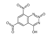 6,8-dinitro-2-oxido-1H-1,2,3-benzotriazin-2-ium-4-one结构式