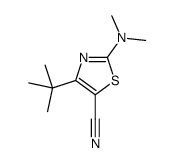 4-tert-butyl-2-(dimethylamino)-1,3-thiazole-5-carbonitrile Structure