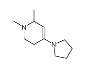 1,6-dimethyl-4-pyrrolidin-1-yl-3,6-dihydro-2H-pyridine结构式