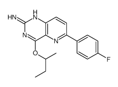 4-butan-2-yloxy-6-(4-fluorophenyl)pyrido[3,2-d]pyrimidin-2-amine结构式