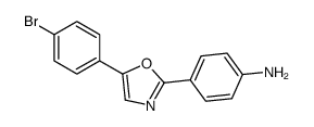 4-[5-(4-bromophenyl)-1,3-oxazol-2-yl]aniline Structure