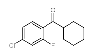 4-CHLORO-2-FLUOROPHENYL CYCLOHEXYL KETONE结构式