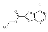 ethyl 4-chloropyrrolo[2,1-f][1,2,4]triazine-6-carboxylate Structure