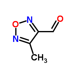 1,2,5-噁二唑-3-羧醛, 4-甲基- (9CI)结构式