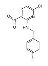 6-氯-N-[(4-氟苯基)甲基]-3-硝基-2-吡啶胺结构式