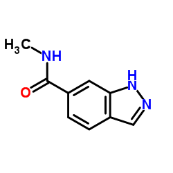 N-Methyl-1H-indazole-6-carboxamide结构式