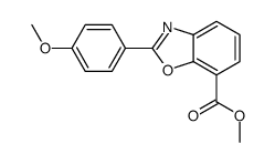 methyl 2-(4-methoxyphenyl)-1,3-benzoxazole-7-carboxylate结构式