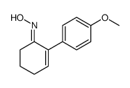 N-[2-(4-methoxyphenyl)cyclohex-2-en-1-ylidene]hydroxylamine结构式