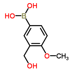 (3-(Hydroxymethyl)-4-methoxyphenyl)boronic acid picture