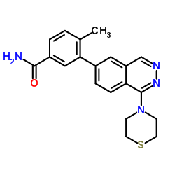 4-Methyl-3-[1-(4-thiomorpholinyl)-6-phthalazinyl]benzamide Structure
