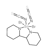 Tin,(2,2'-bipyridine-N,N')dibromobis(thiocyanato-N)- (9CI) structure
