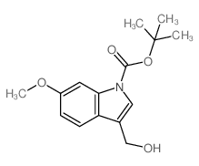 1-BOC-3-HYDROXYMETHYL-6-METHOXYINDOLE Structure