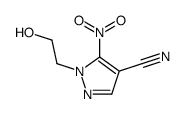 1-(2-hydroxyethyl)-5-nitropyrazole-4-carbonitrile结构式
