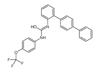 1-[2-(4-phenylphenyl)phenyl]-3-[4-(trifluoromethoxy)phenyl]urea结构式