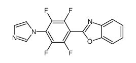 2-(2,3,5,6-tetrafluoro-4-imidazol-1-ylphenyl)-1,3-benzoxazole Structure