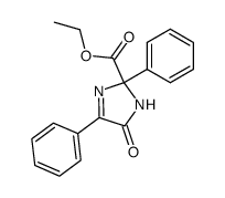 ethyl 5-oxo-2,4-diphenyl-2,5-dihydro-1H-imidazol-2-carboxylate Structure