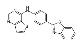 N-[4-(1,3-benzothiazol-2-yl)phenyl]thieno[3,2-d]pyrimidin-4-amine Structure