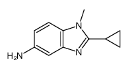 2-cyclopropyl-1-methylbenzimidazol-5-amine结构式