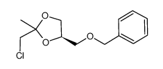 (4R)-3-benzyloxymethyl-2-chloromethyl-2-methyl-1,3-dioxolane Structure