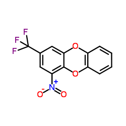 1-Nitro-3-(trifluoromethyl)oxanthrene Structure