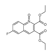 2,3-bis(ethoxycarbonyl)-6-fluoroquinoline 1-oxide Structure