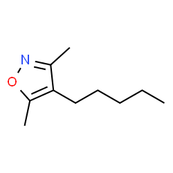 Isoxazole, 3,5-dimethyl-4-pentyl- (9CI) structure