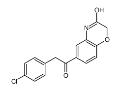 6-[2-(4-chlorophenyl)acetyl]-4H-1,4-benzoxazin-3-one结构式