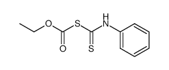 S-phenylthiocarbamoyl-thiocarbonic acid O-ethyl ester Structure