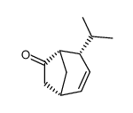 Bicyclo[3.2.1]oct-2-en-6-one, 4-(1-methylethyl)-, exo- (9CI)结构式
