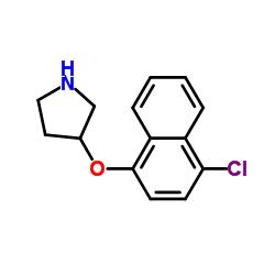3-[(4-Chloro-1-naphthyl)oxy]pyrrolidine结构式